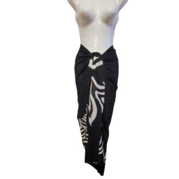 Womens Sarong Cotton Wrap, Handpainted Batik Wrapskirt Beach Pareo Beachwear-NEW - Picture 4 of 6